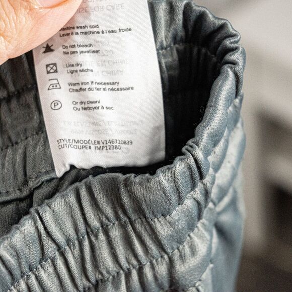 VINCE size Small Gray Jogger Pants silky viscose side panel - Picture 6 of 10